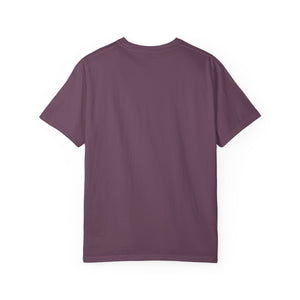 Back view of berry cotton meme t-shirt