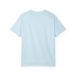 Light blue t-shirt on a white background