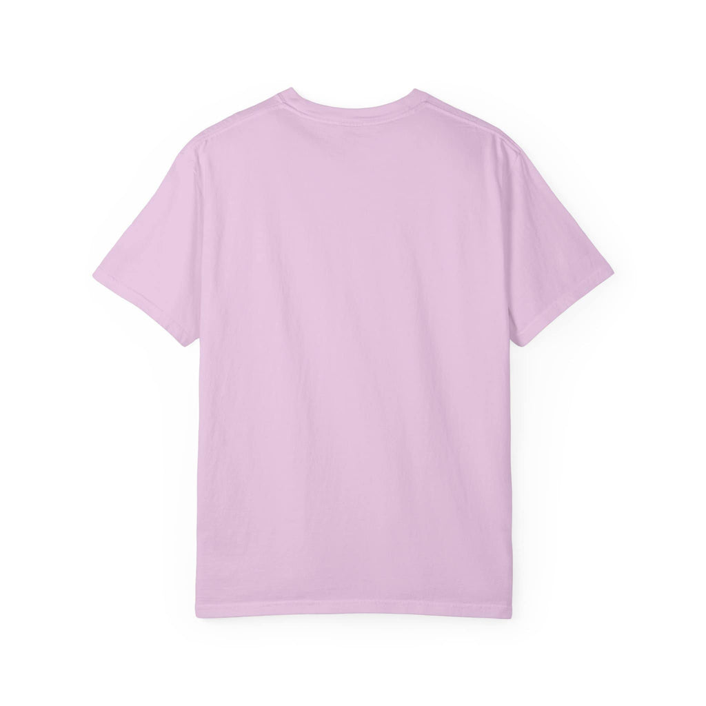Light purple t-shirt on a white background