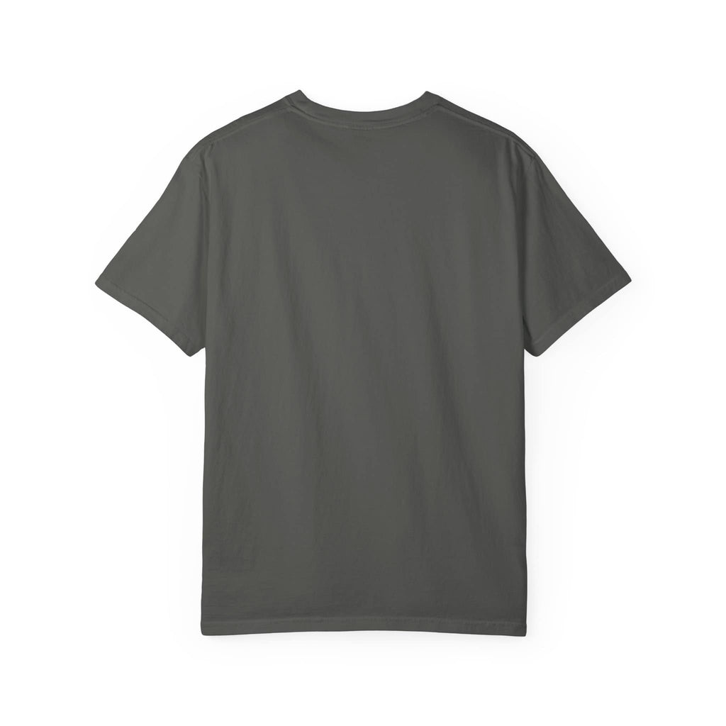 Back view pepper grey cotton meme t-shirt