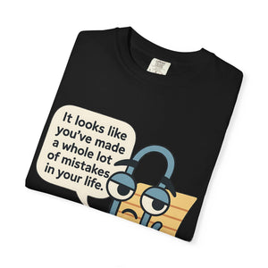 Folded t-shirt with Disappointed Clippy funny t-shirt design